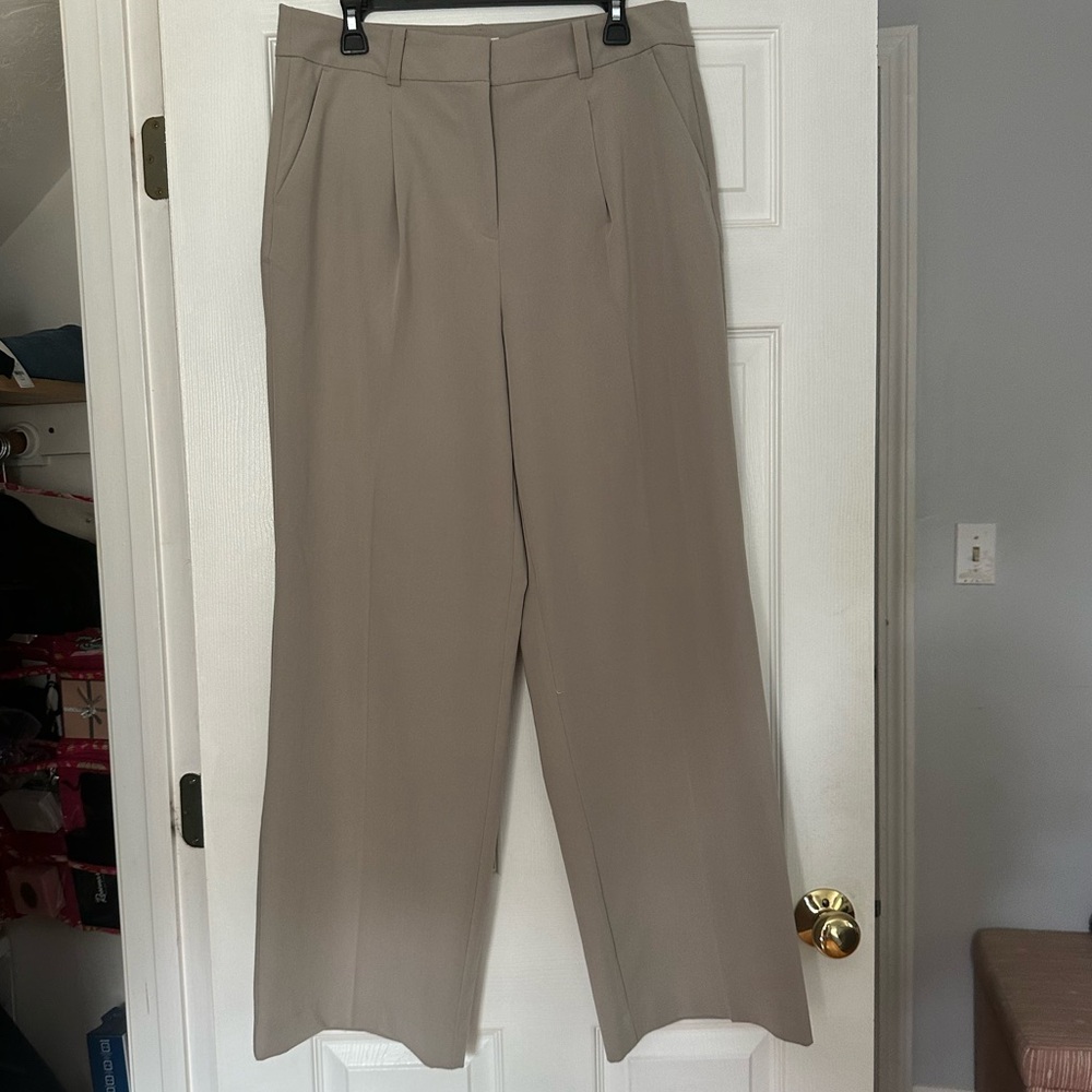 Loft Outlet Tan High Rise Trouser